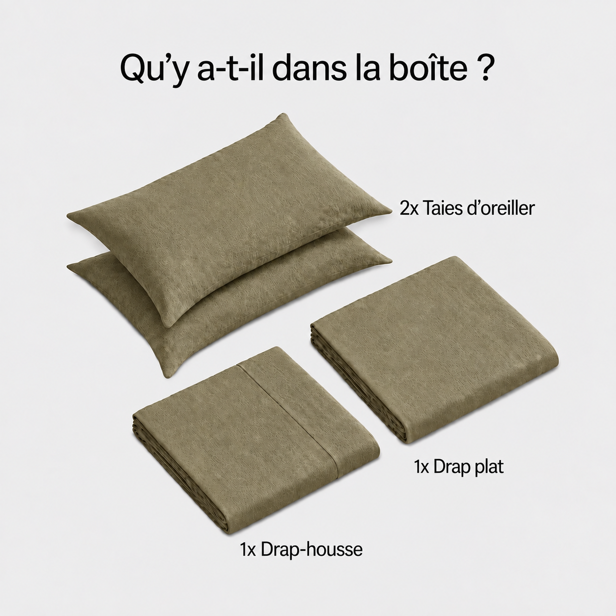 Cocoon™ Ensemble de drap en lin Européen