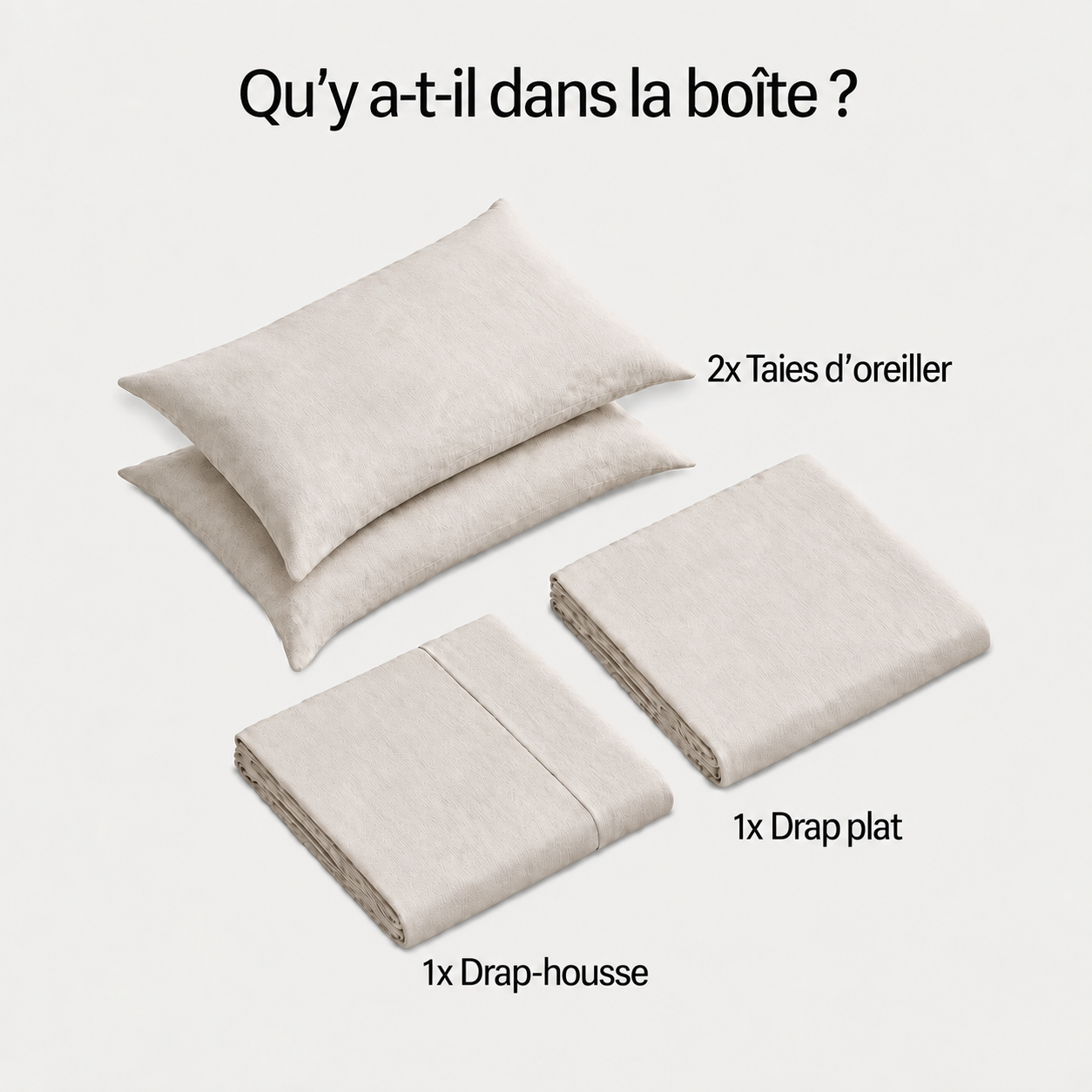 Cocoon™ Ensemble de drap en lin Européen